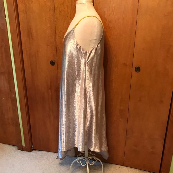 Anthropologie asymmetrical gold dress NWT - Picture 4 of 6